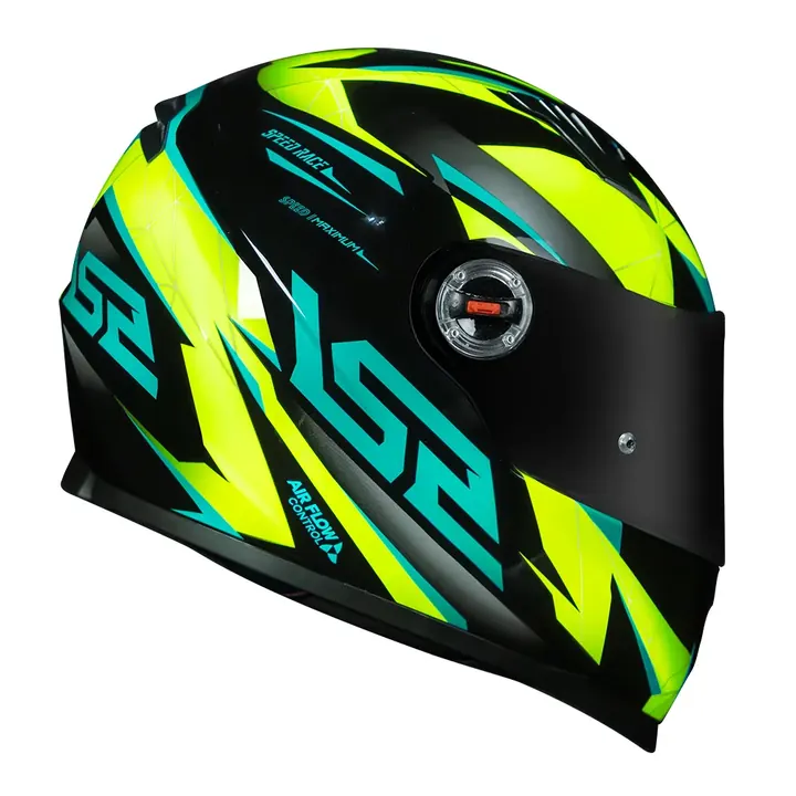 Capacete LS2 Classic Draze Amarelo/Tiffany