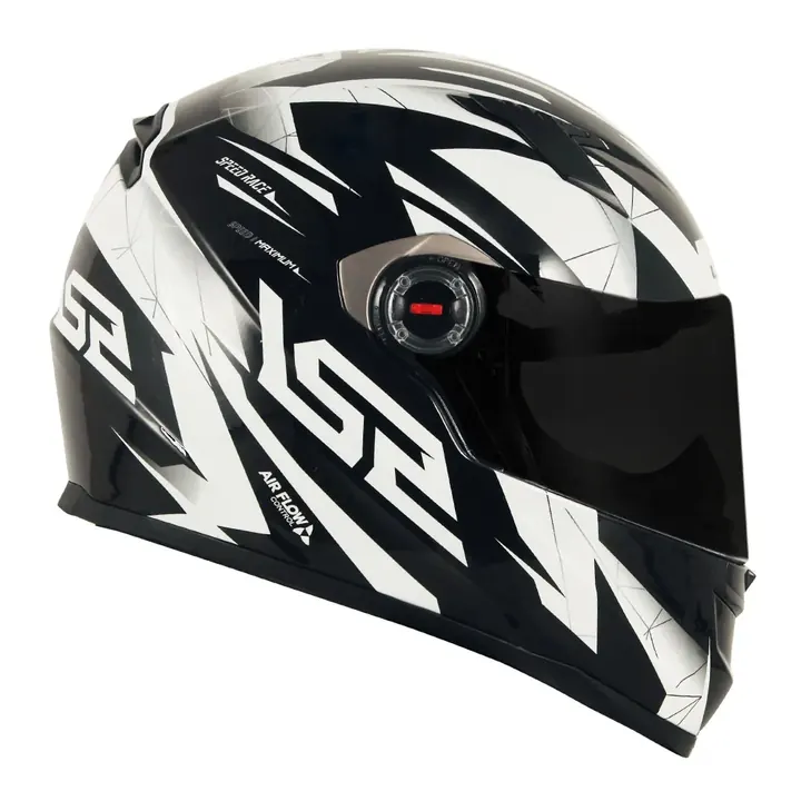 Capacete LS2 Classic Draze Preto/Branco