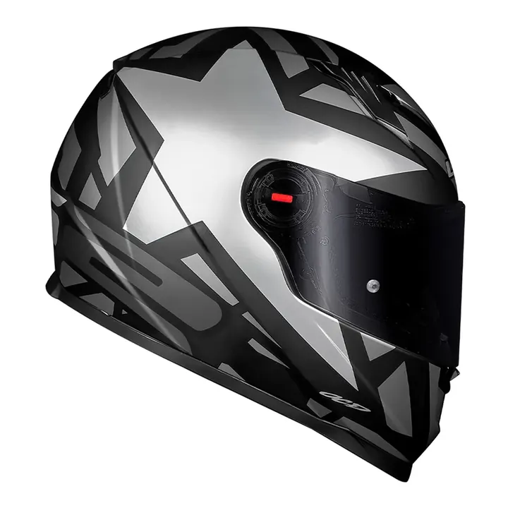 LS2 Classic FF358 XDron Preto/Prata